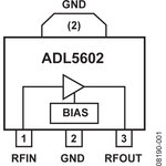ADL5602ARKZ-R7, РЧ-усилитель ВЧ/ПЧ диапазона 50 МГц - 4.0 ГГц