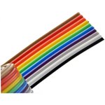 Шлейф цветной RCA 10 х 0,22мм awg24 (шаг: 1,27мм) 1 м