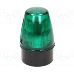 LED100-05-04, Сигнализатор: световой, непрерывный свет,мигающий свет, зеленый