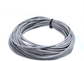 Провод гибкий силиконовый AWG 26 (0,12 мм кв) серый 10 м