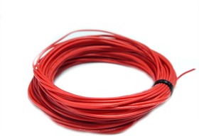 Провод силиконовый 28AWG 0,08 мм кв 10 м (красный)