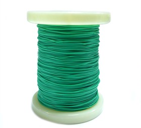 Провод силиконовый 30AWG 0,05 мм кв катушка 100 м (зеленый)