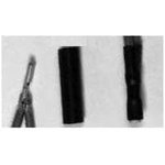 RT-3-NO.2-0-STK, Heat Shrink Tubing ST Polyolefin Black Thin Stick