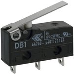 DB1C-A1LB, Basic / Snap Action Switches SPDT 5A SOLDER SHORT
