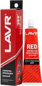 Фото 1/9 LAVR Ln1737 Герметик-прокладка красный высокотемпературный 85г
