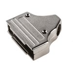 MHDM35-25-K, MHDM35 Series Zinc Angled D Sub Backshell, 25 Way, Strain Relief