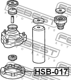 Фото 1/4 HSB017, Проставка пружины подвески_Honda Shuttle 94-99