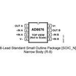 AD8676ARZ-REEL7, Ультрапрецизионный, 2-х канальный операционный усилитель, 36В ...