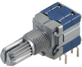 SRBM140700, 4 Position DP4T Rotary Switch, 100 mA, PC Pin