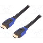 CH0066, Кабель, HDMI 2.0, вилка HDMI, с обеих сторон, 10м