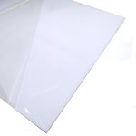 Монолитный поликарбонат белый 8 х 200 х 300 мм BORREX (опал)