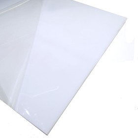 Монолитный поликарбонат белый 8 х 300 х 400 мм BORREX (опал)