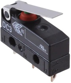 Фото 1/2 DC3C-A1LB, Basic / Snap Action Switches 0.1A .110 SS LEVER