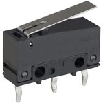 SS-3GLPB, Basic / Snap Action Switches 3A Hinge lever PCB terminals even