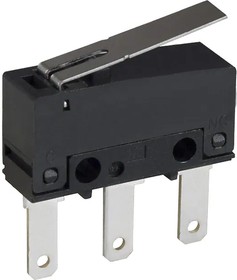 SS-01GLPT, Basic / Snap Action Switches 0.1A Hinge lever #110 Quick connect