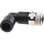 3129 12 21, LF3000 Series Elbow Threaded Adaptor, R 1/2 Male to Push In 12 mm ...
