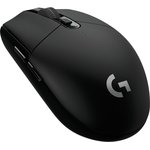 Мышь Logitech G305 Lightspeed черный оптическая (12000dpi) беспроводная USB (5but)