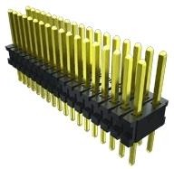 MTMS-110-02-T-S-100, Board to Board & Mezzanine Connectors .050" x .100" Variable Post Height Micro Terminal Strip