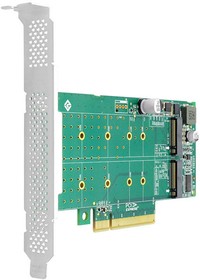 Фото 1/3 Адаптер Linkreal LRNV95N8 PCIe x8 to 2-Port M.2 NVMe Adapter {50} (300701)