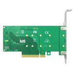 Адаптер Linkreal LRNV95N8 PCIe x8 to 2-Port M.2 NVMe Adapter {50} (300701)