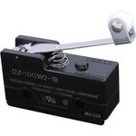DZ-10GW2-1B, Basic / Snap Action Switches DPDT 10A Short hinge rllr lev