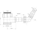 Носик для сифона ф11/2внут./нар. 40ESW