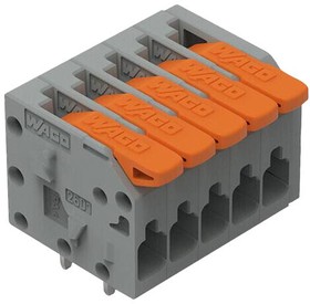 2601-1105, TERMINAL BLOCK, WIRE TO BRD, 5POS, 16AWG