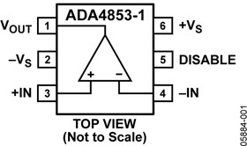 Фото 1/3 ADA4853-1AKSZ-R7, Усилитель видеосигнала с Rail-to-Rail выходом и крайне низкой потребляемой мощностью