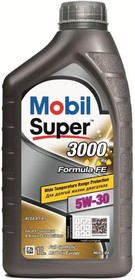 Фото 1/3 Масло моторное MOBIL Super 3000 X1 Formula FE 5W-30 синтетическое 1 л 151522