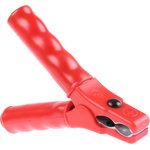 RS PZA 7524 / RT, Crocodile Clip 4 mm Connection, 32A, Red