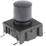 3ESH9-12.0, IP67 Black Button Tactile Switch, SPST 50 mA @ 24 V dc 6.9mm PCB