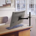 Кронштейн РЭМО_СНМ для 1 монитора &#039;К-501&#039; настол наклонно-поворотный черный