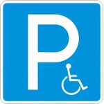 Дорожный знак 6.14.17д «Парковка для инвалидов» 10042-01