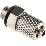 M-5H-4, M Series Straight Threaded Adaptor, M5 Male to Push In 4 mm ...