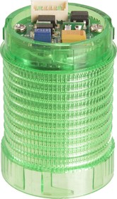 LED-MINI-02-04, LED-MINI Series Green Steady Effect Beacon Unit for Use with LED Tower Light Eco Mini Series, 12 → 24 V