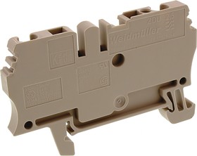 Фото 1/5 1608510000, DIN Rail Mount Terminal Block - 2 Positions - 30 AWG - 12 AWG - 4 mm² - Clamp - 24 A.
