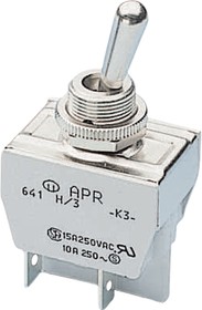 641H/3, Toggle Switch, ON-OFF, DPST