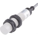 Capacitive Barrel-Style Proximity Sensor, M18 x 1, 8 mm Detection, NPN Output ...