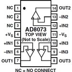 AD8073JRZ, Усилитель видеосигналов, с обратной связью по току трехканальный