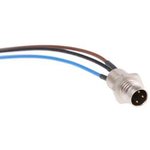 1200900009, Nano-Change Series M8 Cable Mount Connector, 3 contacts Plug