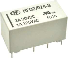 HFD2/024-S-L1, Реле бистабильное 1 катушка 2 переключ. 24VDC, 3A/250VAC DPDT