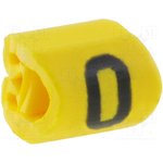 515-01604, Маркер для проводов и кабеля, Маркировка: 0, 1-3мм, ПВХ, желтый
