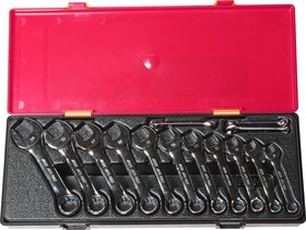 Набор ключей комбинированных укороченных 6-19мм (в кейсе) 14шт JTC /1