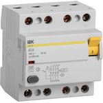 MDV10-4-040-100, Выключатель дифференциального тока (УЗО) 4п 40А 100мА ВД1-63 ...