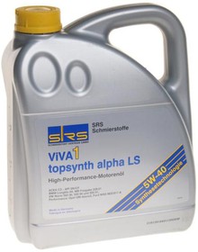 7944, Масло моторное VIVA 1 TOPSYNTH alpha LS 5W40 синт.4л SRS