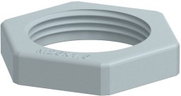 Фото 1/2 Counter nut, M25, 32 mm, silver gray, 2048787