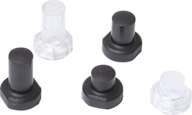 1S09-19.0, Black Modular Switch Cap for Use with 3F Series Push Button Switch