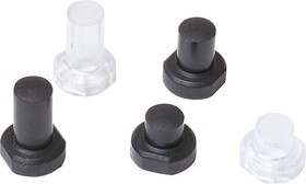 1S09-22.5, Black Modular Switch Cap for Use with 3F Series Push Button Switch