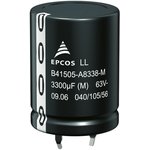 Epcos 330μF Aluminium Electrolytic Capacitor 400V dc, Snap-In - B43505C9337M