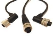 CCA-000-M01R228, Sensor Cables / Actuator Cables M5 3 pos Male/Male straight/straight 1m